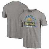 Golden State Warriors Fanatics Branded 2018 NBA Finals Champions One Commitment Tri Blend T-Shirt Heather Gray,baseball caps,new era cap wholesale,wholesale hats